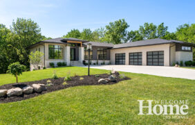 Modern Prairie is the style of Jill and Mike Budden's new Ankeny home built by Kimberley Development. The horizontal aspects of the home connect with nature, while still featuring clean lines and contemporary finishes.