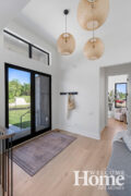 The front entryway welcomes visitors.