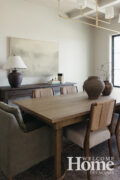 The dining room gets good use when everyone is home to gather.