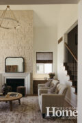 Brenda Fisher's office offers comfy seating and a quiet space at the front of the home.