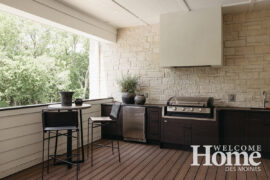 For cooking a meal or for entertaining, an outdoor kitchen comes in handy.