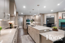 Spacious and bright, a modern open-layout kitchen is the latest remodel for this Polk City home.